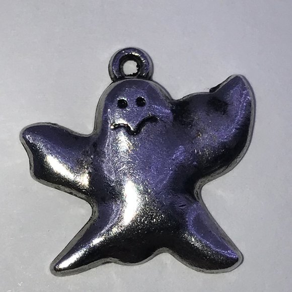 Pewter Halloween Ghost Charm - Picture 12 of 16